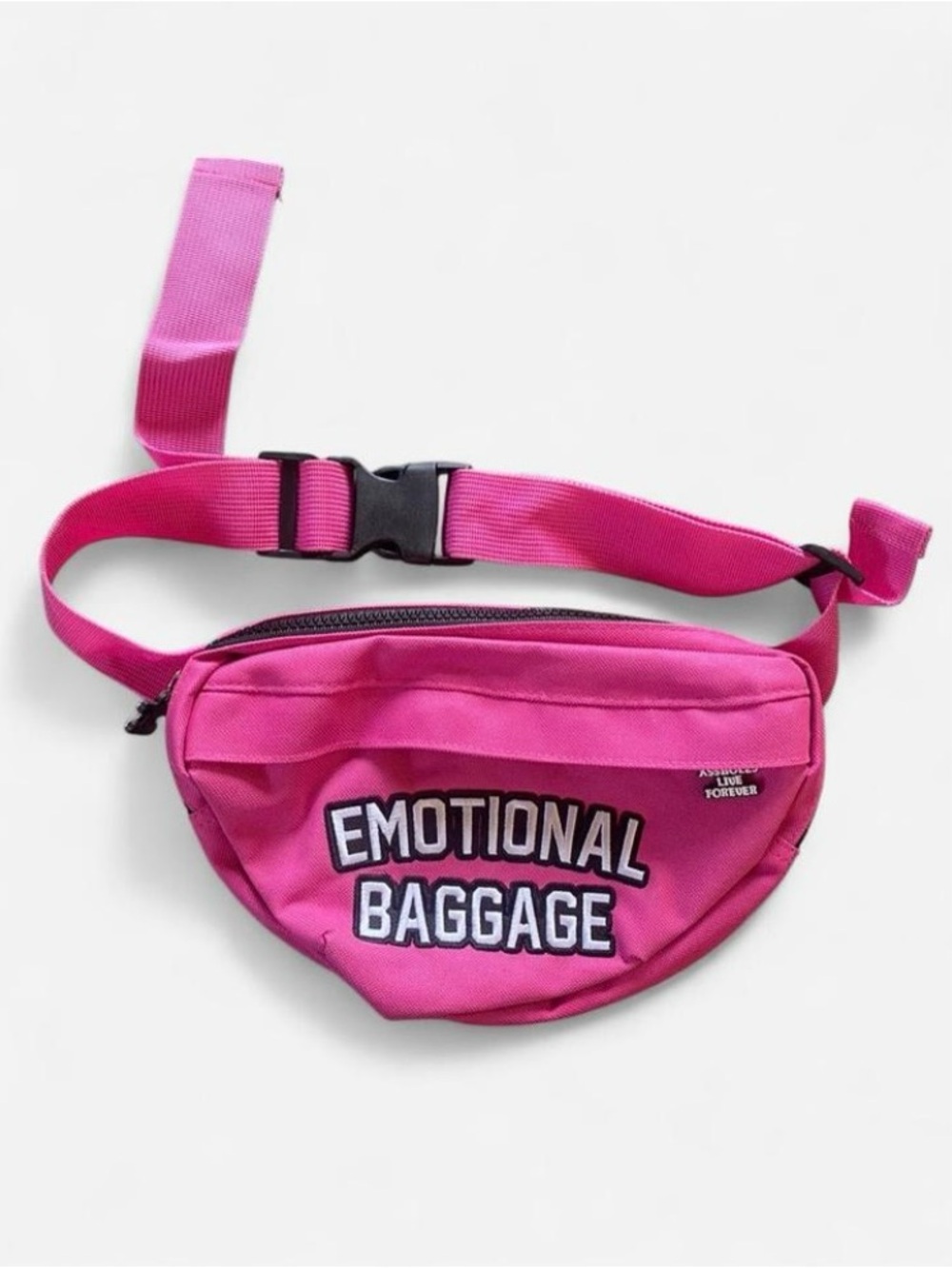 Assholes Live Forever Hot Pink & Black ‘Emotional Baggage’ Fanny Pack